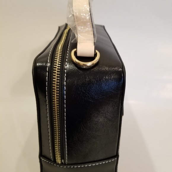 Jessica Moore Textured Black Camera Bag, 9" x 7", JM-386BLT - Picture 4 of 8